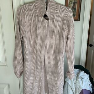 Chic Herringbone Patterned Coat-sweater.